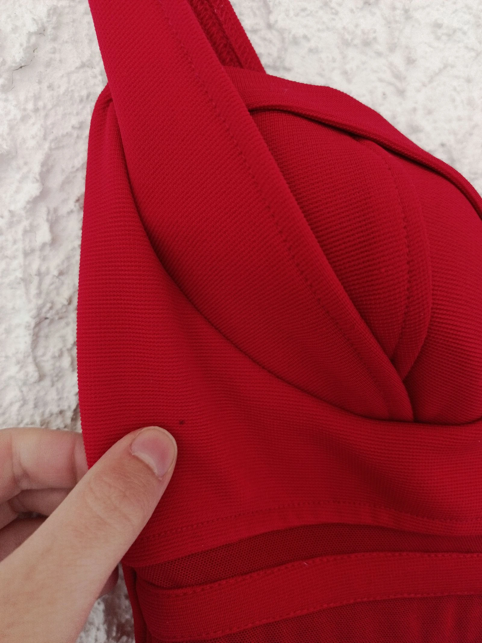 Mini vestido ajustado rojo vintage Monabel Los Angeles Talla 36 – photo 9